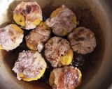 かぼちゃ団子の肉巻き甘辛炒め♪♪作り方4写真