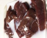 簡単 レバーの甘辛あん和え作り方1写真