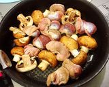 砂肝とマッシュルームのクミン＆カレー炒め作り方3写真