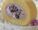 ブルーベリーとWチーズのロールケーキ作り方36写真
