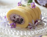 ブルーベリーとWチーズのロールケーキ作り方32写真
