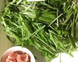 簡単お手軽。水菜と豚肉のはりはり鍋風作り方1写真