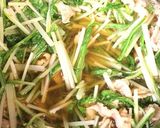 簡単お手軽。水菜と豚肉のはりはり鍋風作り方3写真
