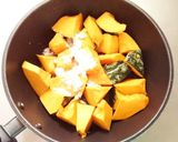 黄金比！簡単！減塩！無水！かぼちゃの煮物作り方2写真