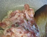 ひじき入り豚肉小松菜厚揚げの炒め物梅風味作り方4写真