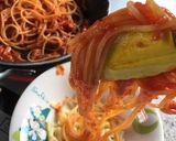 トマトとベーコン/ミンチ肉のスパゲティ作り方9写真
