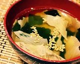 湯葉とわかめの超簡単中華風スープ作り方3写真
