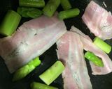 超簡単　アスパラベーコンパスタ作り方3写真