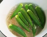 お弁当にも☆照り焼き肉包オクラ作り方2写真
