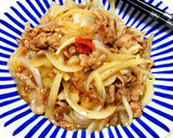 豚こまと玉ねぎの梅ニンニク炒め♬作り方6写真