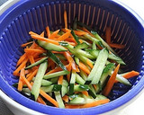 旨い✿らっきょうと香味野菜とツナの和え物作り方1写真