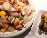 炒めて串刺しで簡単モモ串！ソース焼き鳥☆作り方7写真