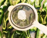 オーブンで大量生産☆ピーマンの肉詰め作り方3写真