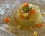寒天ジュレかけ☆くず粉のコーンテリーヌ作り方5写真