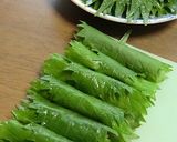 夏バテ予防に、揚げないシソまきくるみみそ作り方6写真