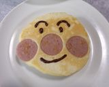 アンパンマンのホットケーキ☆ソーセージ作り方6写真