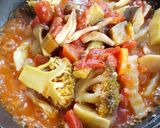 ジャガイモトマト煮込みチーズかけ作り方8写真