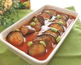 野菜ジュースで　ナスの焼きびたし作り方7写真