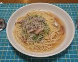豆苗パスタ★シラス★イカゲソ★和風作り方9写真