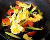 夏野菜の♡彩りオイスター炒め作り方6写真