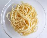 生ハムとモッツァレラチーズの冷製パスタ作り方1写真