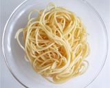 生ハムとモッツァレラチーズの冷製パスタ作り方1写真