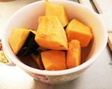 ６分レンチンして完成♪カボチャの煮付け作り方1写真
