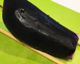 レンジで簡単☆ハッセルバック茄子ベーコン作り方1写真