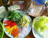 低糖質♥ブランパン♥わんぱくサンドイッチ作り方1写真