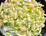 簡単安くて旨い♪鮭の中骨缶と白菜の卵とじ作り方3写真