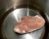 ピリ辛酢ダレ☆鶏むね肉も圧力鍋で簡単〜作り方1写真