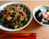 簡単！夏バテ知らずのピリ辛ニラひき肉丼！作り方3写真