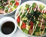 簡単♪スパムとアボカドのサラダ飯作り方4写真
