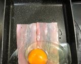 お弁当ベーコンエッグ作り方1写真