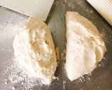 チーズとろりんフライパン焼きチーズナン作り方7写真