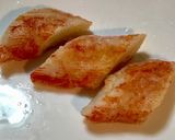 お弁当にキレイで簡単カニかまカリカリ焼き作り方3写真