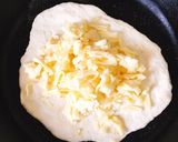チーズとろりんフライパン焼きチーズナン作り方9写真