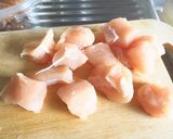 夏にぴったり！簡単ささみの梅ソースかけ♡作り方1写真