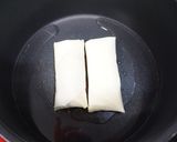 揚げ焼き【モッツアレラチーズの春巻き】作り方2写真