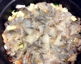 びっくり炊きで簡単♪玄米エビピラフ作り方3写真