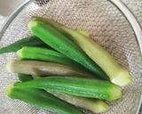 お手軽！！オクラの塩昆布ごま油和え。作り方5写真