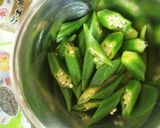 お手軽！！オクラの塩昆布ごま油和え。作り方6写真