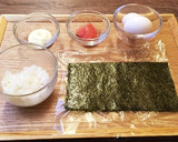 たらこマヨごはん巻き卵焼き作り方1写真