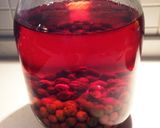 さくらんぼと小梅のお酒＊桜香る紅色梅酒作り方3写真