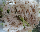 レンジで簡単♪鶏ささみ＆きゅうりの和え物作り方5写真