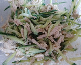 レンジで簡単♪鶏ささみ＆きゅうりの和え物作り方6写真