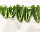 簡単♫手抜き♬ピーマンのソーセージ詰め♡作り方1写真