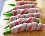 オクラの豚肉巻きはちみつレモン作り方3写真