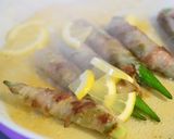 オクラの豚肉巻きはちみつレモン作り方4写真