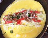 お好み焼き風卵巻き！作り方2写真
